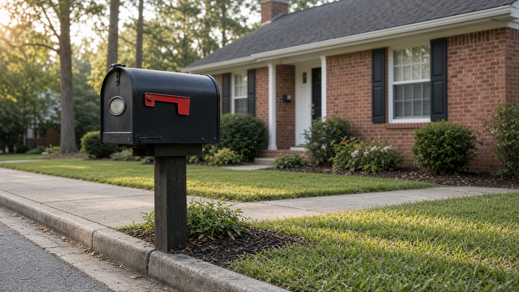 Residential mailbox at an Atlanta home